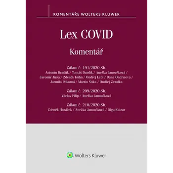 Kniha Lex COVID (č. 191/2020 Sb., č. 209/2020 Sb., č. 210/2020 Sb.) - komentář (E-kniha)