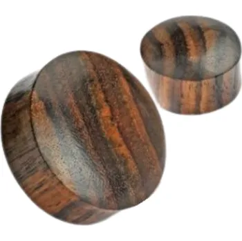 Náušnice Atreya Dřevěný plug - sono dřevo Velikost: 4 mm