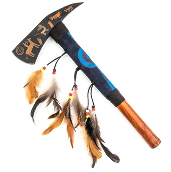 Replika zbraně Indiánský tomahawk Cherokee s kůží