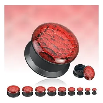 Piercing Šperky4U Akrylátový plug do ucha, průměr 10 mm - PL01048-10