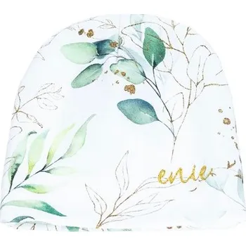 Kojenecká čepice ENIE BABY dětská čepice Golden Leaves 9-12m