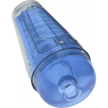 Doc Johnson Main Squeeze™ - OPTIX™ - Crystal Blue / realistický masturbátor