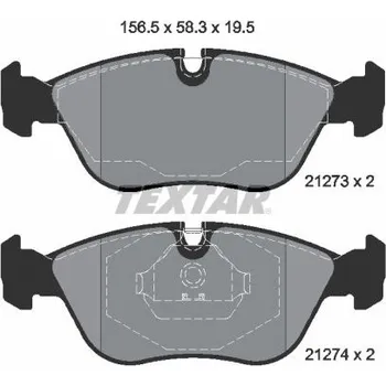 Brzdová destička Sada brzdových destiček, kotoučová brzda TEXTAR 2127304