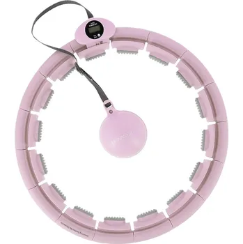 Obruč HMS HHW09 masážní hula hop obruč se závažím a počítadlem růžová