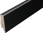NOVÁK Podlahová - soklová lišta 60x13 MDF fólie černá, 2,7m AAK M135/06