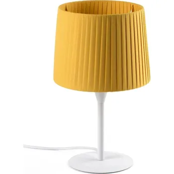 Lampička FARO SAMBA bílá/skládaná žlutá mini stolní lampa