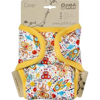 Plena Petit Lulu svrchní kalhotky s kapsami na PAT - Vesmírní roboti