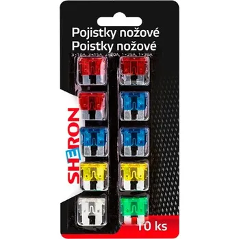 Autolékárnička Sheron Pojistky nožové 10 ks
