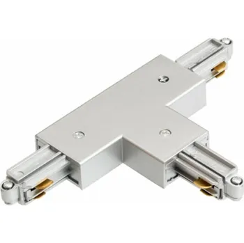 Bodové svítidlo RENDL 1F T spoj levý stříbrnošedá 230V R12274