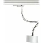 RENDL PIXIE na husím krku pro tříokr. lištu stříbrnošedá chrom 230V LED GX53 7W R10641