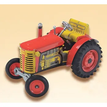 Kovap traktor Zetor červený - plastové disky Modrá