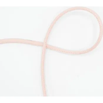 Řemínek na hodinky Kulatý řemínek, imitace kůže, pudrový, průměr 6mm