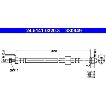 Brzdová hadice Brzdová hadice ATE 24.5141-0320.3