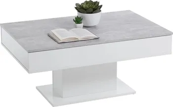 Konferenční stolek FMD 428686 betonově šedý/bílý