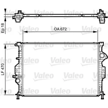 Chladič motoru Chladič, chlazení motoru VALEO 735373