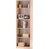 Knihovna HOMEDE Plix 60 x 23,6 x 182 cm dub