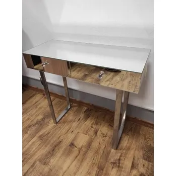 Zrcadlo Zrcadlová konzolová toaleta se stříbrnými glamour nožkami - SILVER TOILETTE