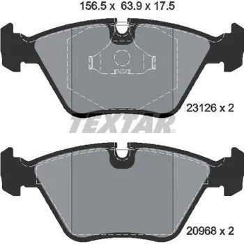 Brzdová destička Sada brzdových destiček, kotoučová brzda TEXTAR 2312601