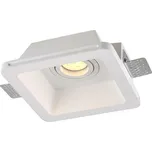 ACA Lighting bodové svítidlo hranaté nastavitelné sádrové bezrámečkové AARI GU10 G16760C
