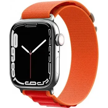 Řemínek na hodinky Nylonový řemínek alpský tah pro Apple Watch 42mm / 41mm / 40mm / 38mm - oranžovočervený
