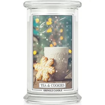 Svíčka Kringle Candle svíčka Tea & Cookies (sójový vosk), 623 g