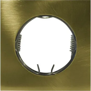 Bodové svítidlo ACA Lighting bodové svítidlo hranaté zapuštěné MR16 BS3159 zlatá BS3159GMMR16