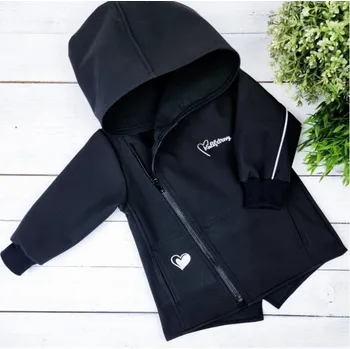 Kojenecká bunda Kulišárny softshellová bunda Black 86