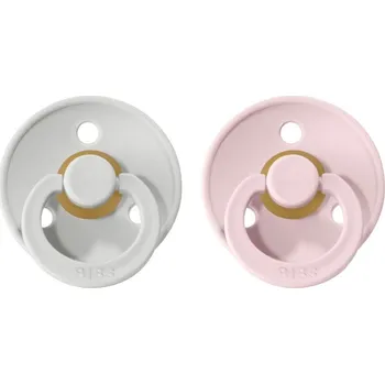 dudlíky Bibs Colour dudlíky z kaučuku 2 ks - Haze / Blossom Velikost 2 (6 - 18 měsíců)