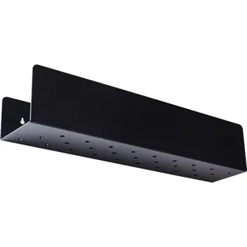 police Nordic Design Černá kovová nástěnná police Londien 50 cm