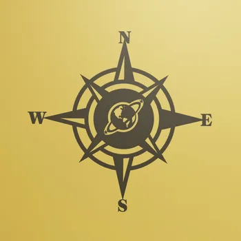 Samolepící dekorace Živá Zeď Samolepka na zeď Kompas