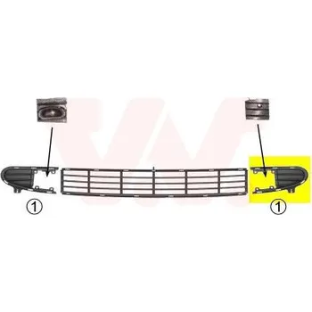 Nárazník Větrací mřížka, nárazník VAN WEZEL 5878591
