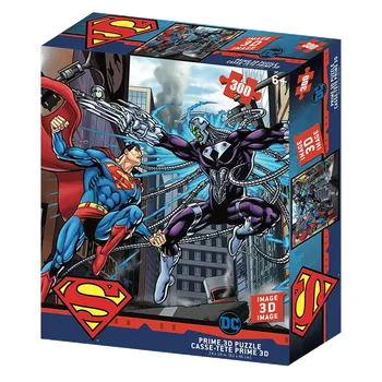 Puzzle 3D Puzzle DC Comics: Superman vs. Electro (61 x 46 cm) (300 dílků, 3D efekt)