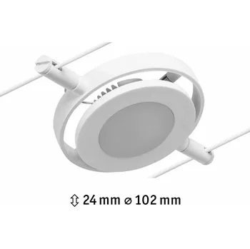 Bodové svítidlo PAULMANN LED lankový systém RoaMac spot 4,5W 3000K 12V bílá mat/chrom