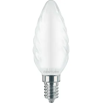 Žárovka CENTURY LED FILAMENT SVÍČKA TWIST SATÉN 4W E14 3000K 470Lm 360d 35x97mm IP20 CEN INSTOR-041430