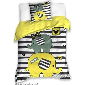 Povlečení POVLEČENÍ dva roztomilý Sloníci