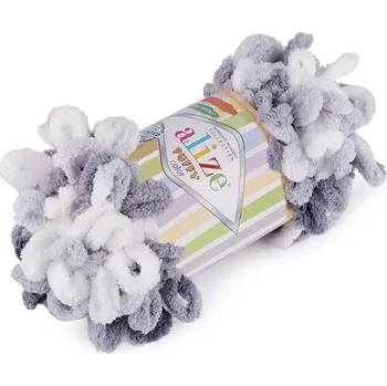Příze Pletací příze Alize Puffy color 100 g