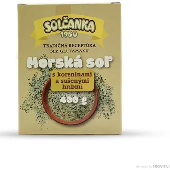 Sůl mořská s kořením a suš. hřiby 400g SOLČANKA
