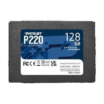 Pevný disk PATRIOT P220/128GB/SSD/2.5"/SATA/3R