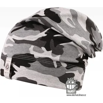 Čepice Bavlněná čepice Dráče - Alan 18, šedý maskáč Barva: Šedá, Velikost: 48-50