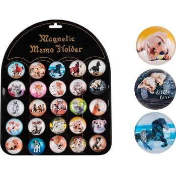 Dekorativní magnet MFP Paper s.r.o., Gen.Štefánika 3581/52, 750 02 Přerov, info@mfp.cz, www.mfp.cz magnet dekorační kulatý 3,5cm mix č.6 - zvířata 4200280