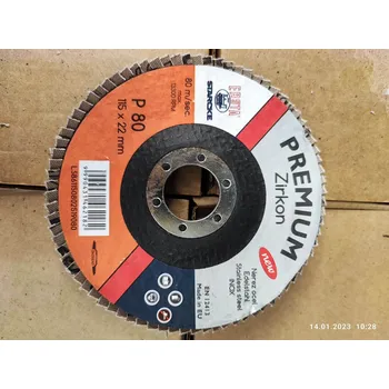 Brusný kotouč Lamelový kotouč 115mm, P80 Zirkon