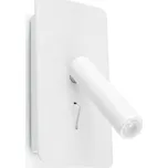 FARO SUAU LED nástěnná lampa, bílá, USB