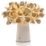 SLAMP CLIT000GNM000BDWHBEU Clizia Mama Non Mama Gold Table, stolní lampička s bílým podstavcem na baterii, 1,3W LED 2700K, výška 25cm