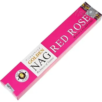 Čajovna Vijayshree Golden Nag Red Rose indické vonné tyčinky 15 g