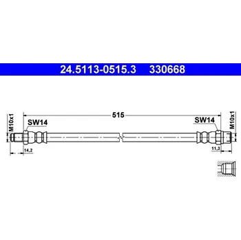 Brzdová hadice Brzdová hadice ATE 24.5113-0515.3