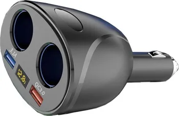 Tester autobaterie 4CAR USB adaptér do auta s testerem baterie 12/24 V černý