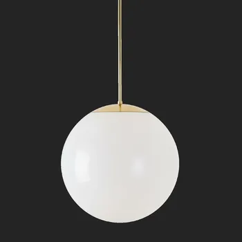 OSMONT ISI72128 ISIS P3 PM HP závěsné plastové svítidlo mosaz leštěná / bílá IP40 3000 K 52W LED nouzové kombinované 3 h