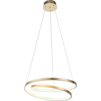 PAUL NEUHAUS LED závěsné svítidlo, kruhové, imitace plátkového zlata SimplyDim 3000K PN 2472-12