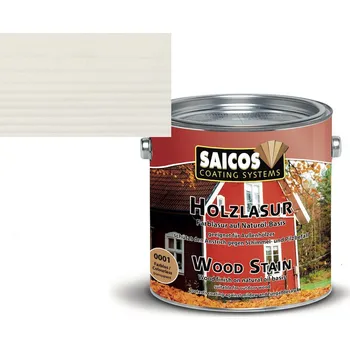 barva a nátěr na dřevo Saicos OLEJOVÁ LAZURA VENKOVNÍ 0,125L 0009 bílá