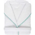 Dětský froté župan s kapucí Sorema New Plus Kids 400 gsm Barva: Modrý lem - Aruba - Kids, Velikost: 2/3 roky